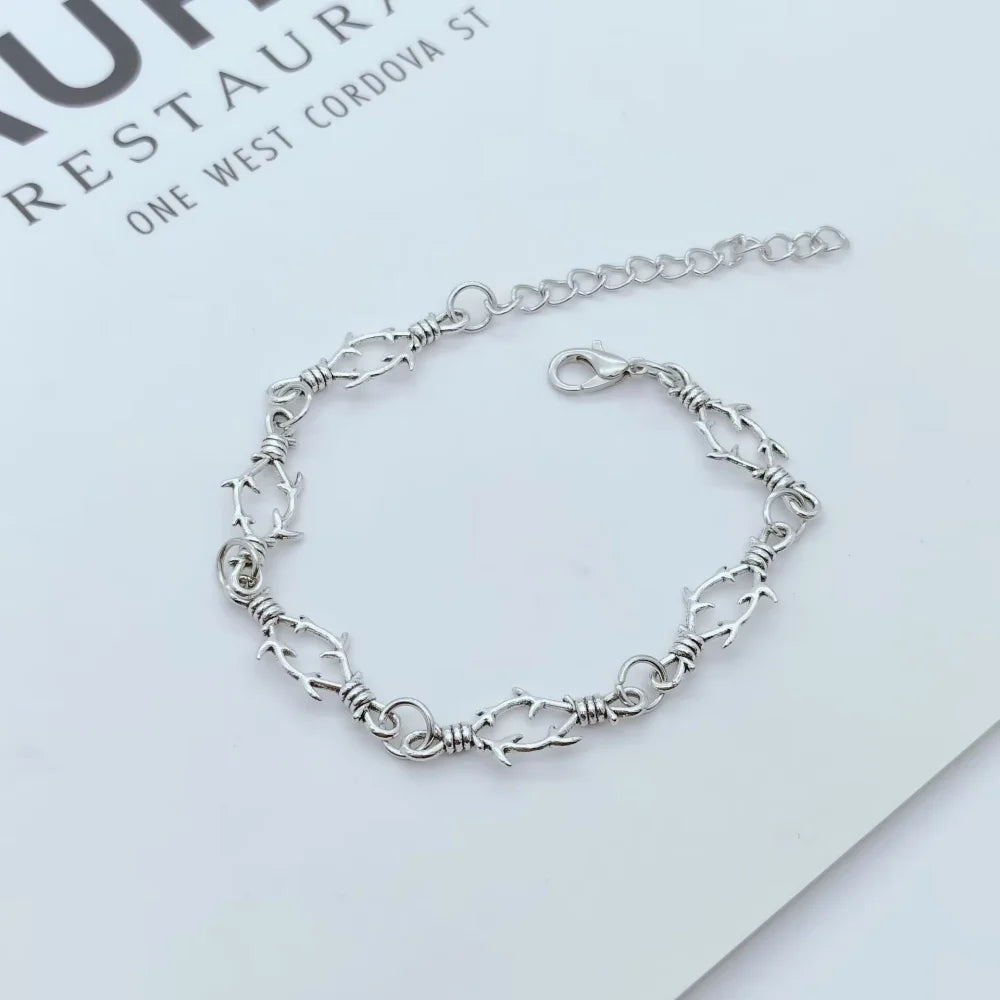 Small Brambles Iron Unisex Bracelet