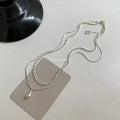 Silver Simple Design Drop Pendant Necklace for Women