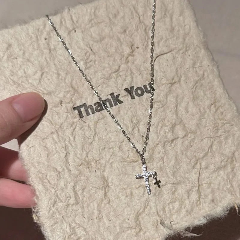 Steel Necklaces  Luxury Design Metal cross