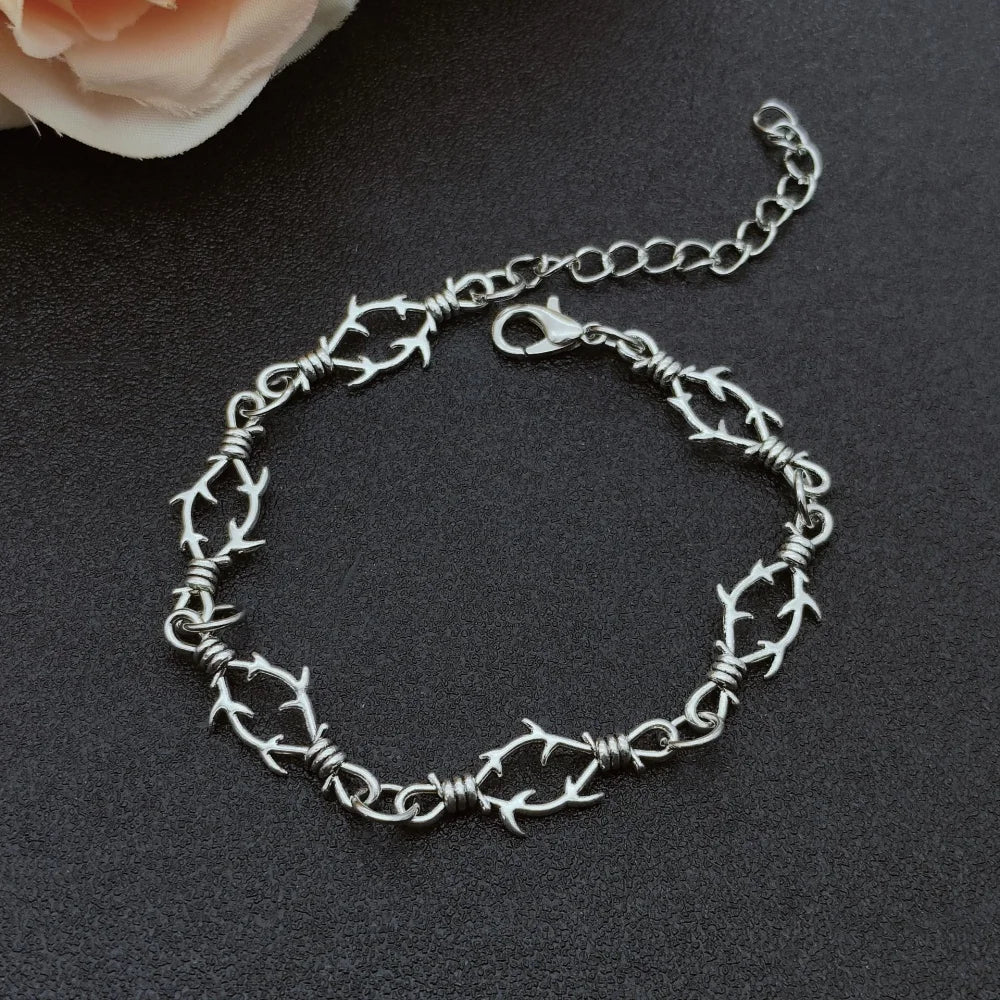 Small Brambles Iron Unisex Bracelet
