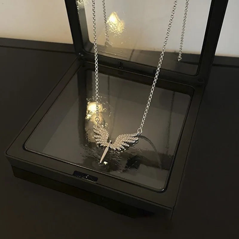 Creativity Angel Wings Unique Design Pendant Necklace
