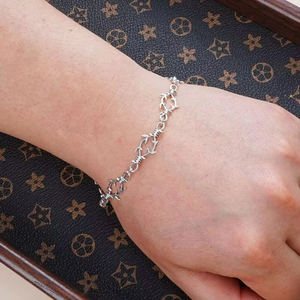 Small Brambles Iron Unisex Bracelet