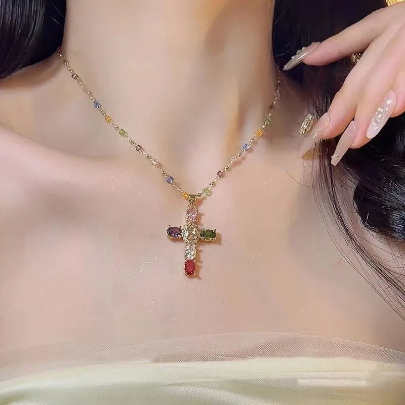 Steel Necklaces  Luxury Design Metal cross