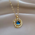 Collares Para Mujer Delicate and Beautiful Starry Pendant Necklace